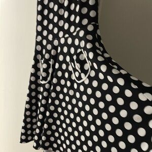 Black and white polka dot dress